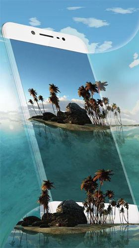 Full version of Android apk livewallpaper Tropical island 3D for tablet and phone.