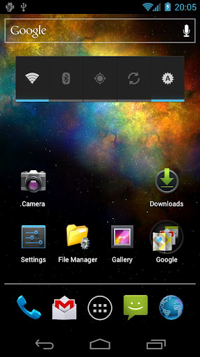 Screenshots of the live wallpaper Vortex galaxy for Android phone or tablet.