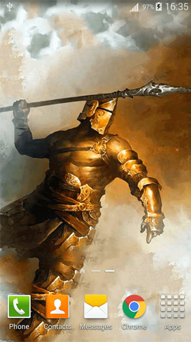Full version of Android apk livewallpaper Warrior for tablet and phone.