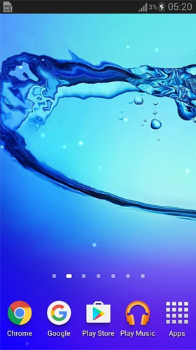 Full version of Android apk livewallpaper Water galaxy for tablet and phone.