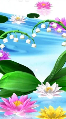 Full version of Android apk livewallpaper Water lily for tablet and phone.
