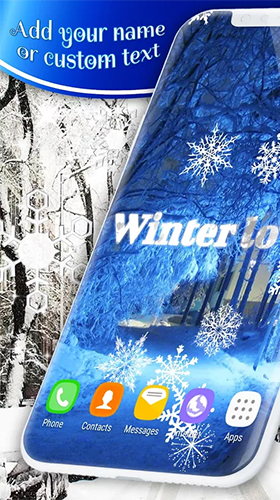 Full version of Android apk livewallpaper Winter snow by 3D HD Moving Live Wallpapers Magic Touch Clocks for tablet and phone.