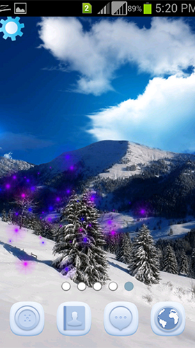 Full version of Android apk livewallpaper Winter snowfall by AppQueen Inc. for tablet and phone.