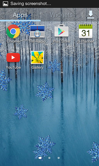 Screenshots of the live wallpaper Winter by Charlyk lwp for Android phone or tablet.