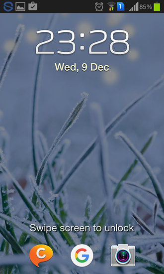 Screenshots of the live wallpaper Winter grass for Android phone or tablet.