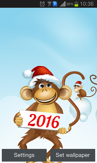 Screenshots of the live wallpaper Year of the monkey for Android phone or tablet.