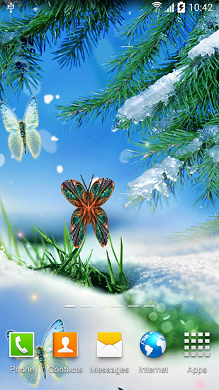 Full version of Android apk livewallpaper Abstract butterflies for tablet and phone.
