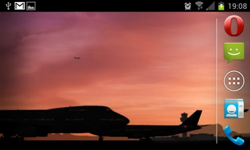 Full version of Android apk livewallpaper Airplanes for tablet and phone.