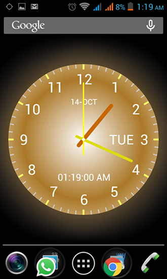 Full version of Android apk livewallpaper Analog clock for tablet and phone.