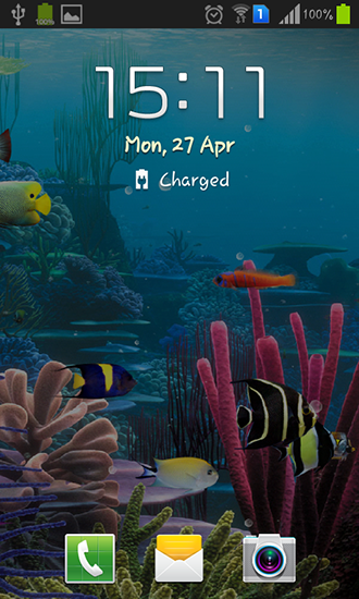 Full version of Android apk livewallpaper Aquarium by Cowboys for tablet and phone.
