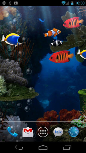 Full version of Android apk livewallpaper Aquarium for tablet and phone.