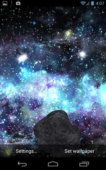 Full version of Android apk livewallpaper Asteroid Apophis for tablet and phone.