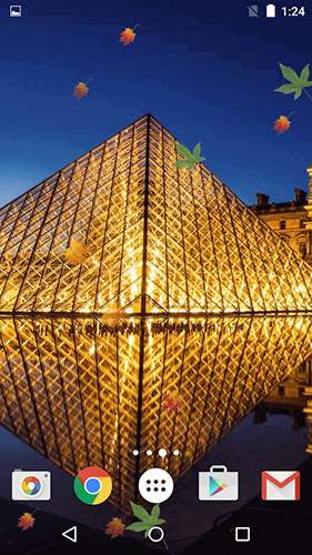 Full version of Android apk livewallpaper Autumn in Paris for tablet and phone.