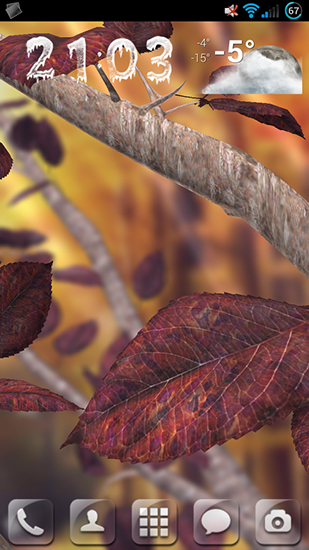 Full version of Android apk livewallpaper Autumn tree for tablet and phone.
