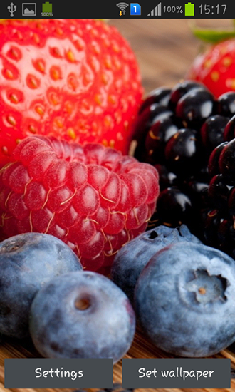 Full version of Android apk livewallpaper Berries for tablet and phone.