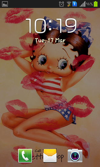 Full version of Android apk livewallpaper Betty Boop for tablet and phone.