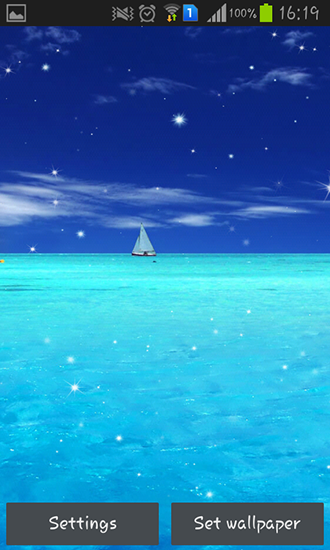 Full version of Android apk livewallpaper Blue ocean for tablet and phone.