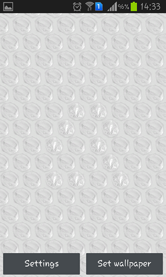 Full version of Android apk livewallpaper Bubble wrap for tablet and phone.