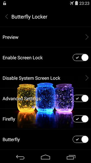 Full version of Android apk livewallpaper Butterfly locksreen for tablet and phone.