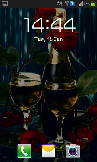 Full version of Android apk livewallpaper Champagne for tablet and phone.