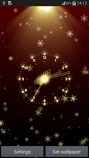 Full version of Android apk livewallpaper Christmas clock for tablet and phone.