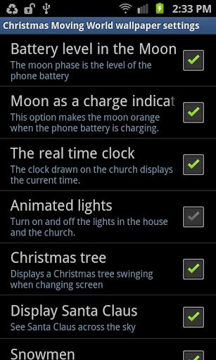 Full version of Android apk livewallpaper Christmas: Moving world for tablet and phone.