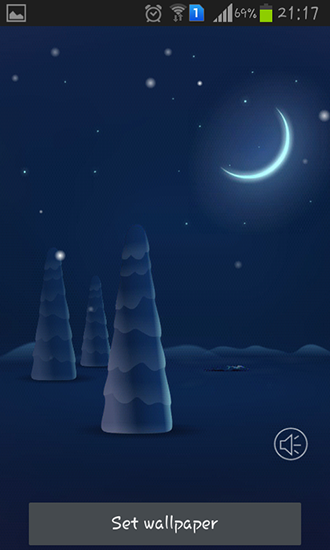 Full version of Android apk livewallpaper Christmas snow for tablet and phone.
