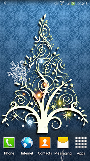 Full version of Android apk livewallpaper Christmas tree 3D by Amax lwps for tablet and phone.