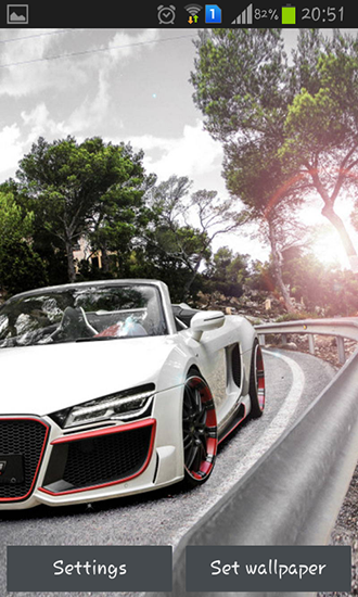 Full version of Android apk livewallpaper Cool cars for tablet and phone.