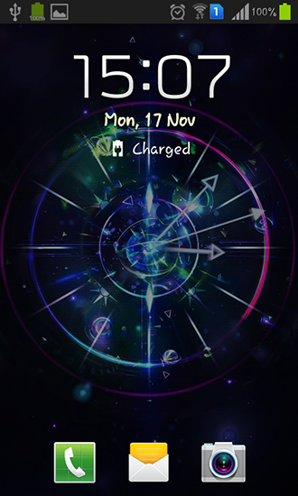 Full version of Android apk livewallpaper Cool clock for tablet and phone.
