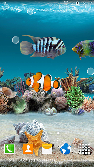 Full version of Android apk livewallpaper Coral fish 3D for tablet and phone.