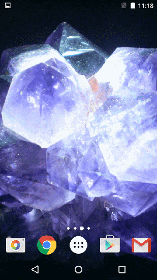 Full version of Android apk livewallpaper Crystals by Fun live wallpapers for tablet and phone.