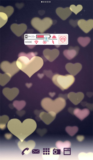 Full version of Android apk livewallpaper Cute wallpaper. Bokeh hearts for tablet and phone.