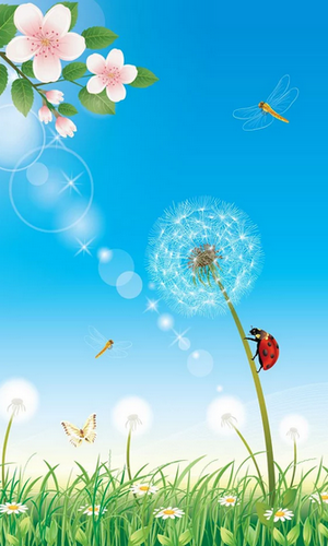 Full version of Android apk livewallpaper Dandelion for tablet and phone.