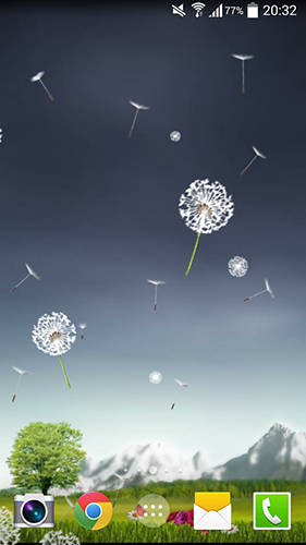 Full version of Android apk livewallpaper Dandelion by Crown Apps for tablet and phone.