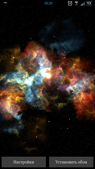 Full version of Android apk livewallpaper Deep galaxies HD deluxe for tablet and phone.