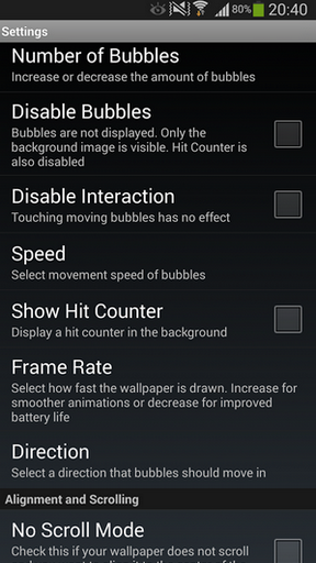 Full version of Android apk livewallpaper Deluxe bubble for tablet and phone.