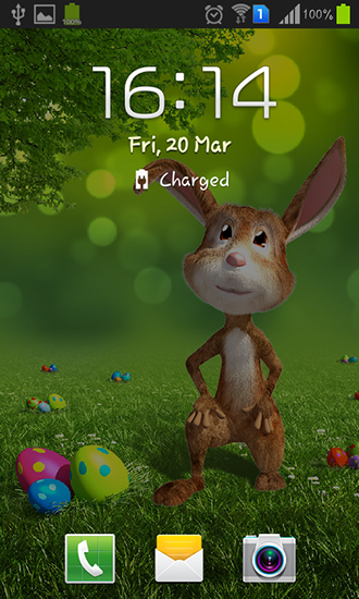 Full version of Android apk livewallpaper Easter bunny for tablet and phone.