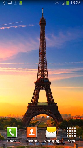 Full version of Android apk livewallpaper Eiffel tower: Paris for tablet and phone.