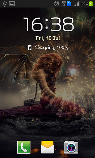 Full version of Android apk livewallpaper Evil fairy for tablet and phone.