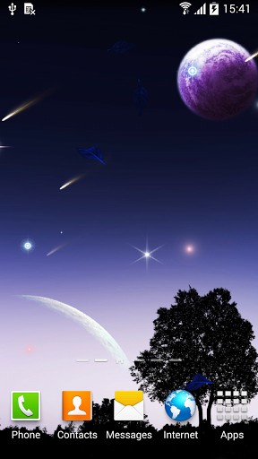 Full version of Android apk livewallpaper Falling stars for tablet and phone.