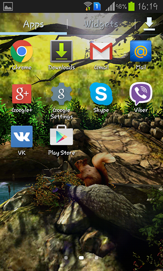 Full version of Android apk livewallpaper Fantasy forest 3D for tablet and phone.