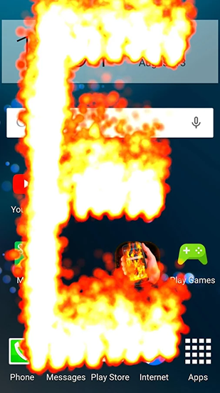Full version of Android apk livewallpaper Fire phone screen for tablet and phone.