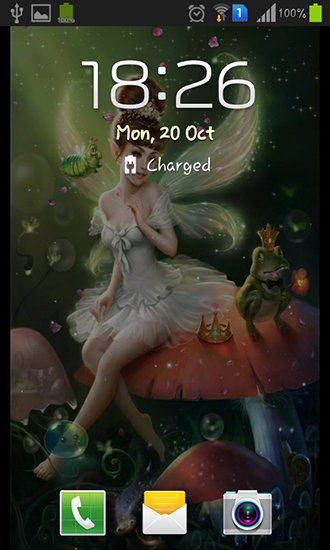 Full version of Android apk livewallpaper Flower fairy for tablet and phone.