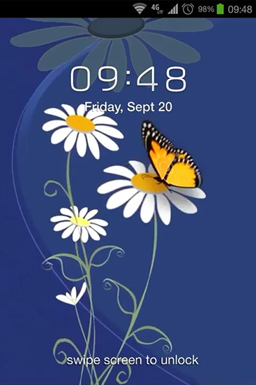 Full version of Android apk livewallpaper Flowers and butterflies for tablet and phone.