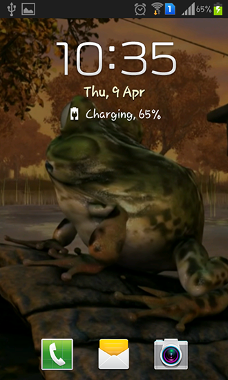 Full version of Android apk livewallpaper Frog 3D for tablet and phone.