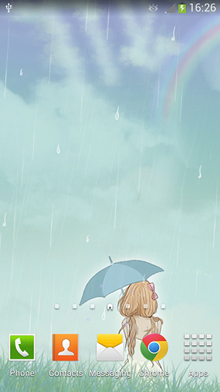 Full version of Android apk livewallpaper Girl and rainy day for tablet and phone.
