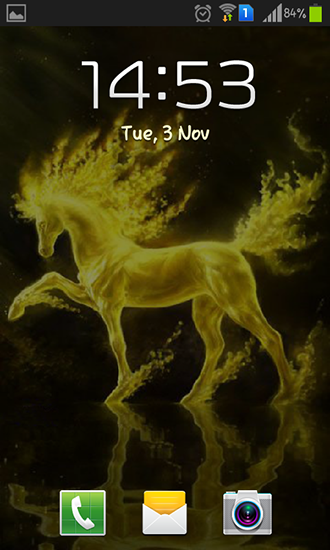 Full version of Android apk livewallpaper Golden horse for tablet and phone.
