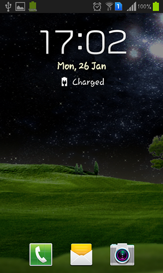 Full version of Android apk livewallpaper Green hills for tablet and phone.