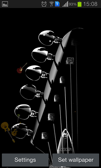 Full version of Android apk livewallpaper Guitar by Happy live wallpapers for tablet and phone.